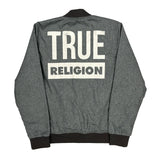 True Religion Bomber Jacket - XL Grey Polyester