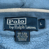 Polo By Ralph Lauren Hoodie - Large Blue Cotton