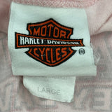 Philadelphia, Pa Harley Davidson Graphic T-Shirt - Large Pink Cotton