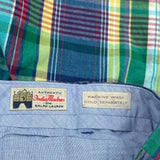 Ralph Lauren Checked Shorts - 34W 9L Multicoloured Cotton