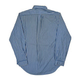 Ralph Lauren Striped Shirt - Large Blue Cotton
