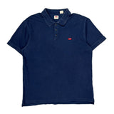Levis Polo Shirt - Large Blue Cotton