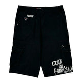 Rip Curl Graphic Cargo Shorts - 38W 16L Black Cotton