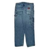 Dickies Cargo Carpenter Jeans - 36W 30L Blue Denim