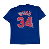 Chicago Cubs Majestic Mlb T-Shirt - Large Blue Cotton