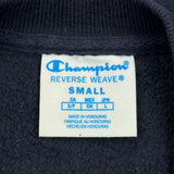 Reverse Weave Champion Sweatshirt - Small Navy Cotton