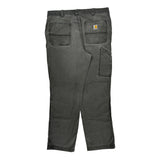 Carhartt Double Knee Carpenter Pants - 34W 31L Gray Cotton