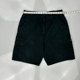 Wrangler Cargo Shorts - 32W 10L Black Cotton