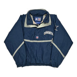 Dallas Cowboys Starter Football Windbreaker - Large Navy Nylon