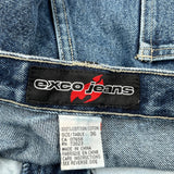 Exco Cargo Pants - 36W 30L Blue Cotton