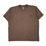 Dickies T-Shirt - 2XL Brown Polyester Blend