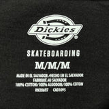 Skateboarding Dickies Graphic T-Shirt - Medium Black Cotton