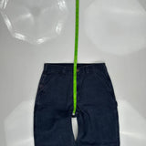Carhartt Double Knee Carpenter Pants - 30W 30L Dark Wash Cotton