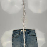 Levis Slim Fit Jeans - 34W 30L Light Wash Cotton