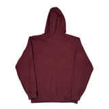 Carhartt Spellout Hoodie - Medium Burgundy Cotton