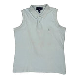 Ralph Lauren Polo Shirt - Large White Cotton