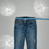 True Religion Boot Cut Jeans - 28W US 2 Blue Cotton