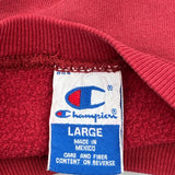 Boston U. Champion College Sweatshirt - Large Red Cotton