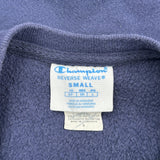 Reverse Weave Champion Sweatshirt - Small Navy Cotton Blend