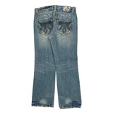 Mek Denim Boot Cut Jeans - 35W 34L Light Wash Cotton