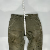 Carhartt Double Knee Carpenter Trousers - 32W 30L Grey Cotton