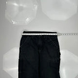 Carhartt Double Knee Carpenter Pants - 31W 30L Black Cotton