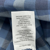 Lee Checked Short Sleeve Shirt - 2XL Blue Cotton