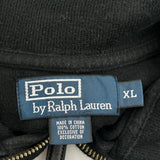 Polo By Ralph Lauren 1/4 Zip - XL Black Cotton