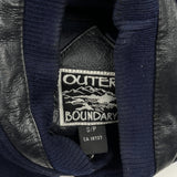 Lakeshore Lions Outer Boundary Graphic Varsity Jacket - Small Black Leather