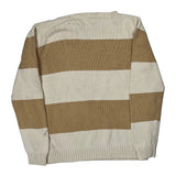 Ralph Lauren Striped Sweater - Medium Beige Cotton