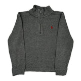 Age 7 Polo By Ralph Lauren 1/4 Zip - XS Gray Cotton