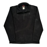 The North Face 1/4 Zip - Large Black Polyester