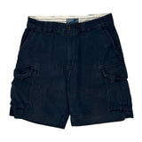 Polo By Ralph Lauren Cargo Shorts - 34W 10L Navy Cotton