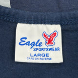 Made In USA Single Stitch Mount Airy Lady Bears Eagle Vest - Large Navy Cotton Blend