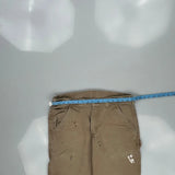 Carhartt Carpenter Trousers - 33W 32L Khaki Cotton