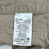 Carhartt Carpenter Trousers - 37W 30L Khaki Cotton