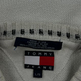 Tommy Jeans Sweater - Large Cream Cotton