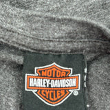 Minuteman Harley Davidson Graphic Long Sleeve T-Shirt - Medium Blue Cotton Blend