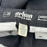 Urban Pipeline Cargo Shorts - 30″ Waist Black Cotton