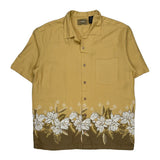 Natural Issue Floral Hawaiian Shirt - Medium Brown Viscose