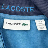 Lacoste 1/4 Zip - XL Blue Cotton