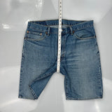 Levis Denim Shorts - 36W 10L Blue Cotton