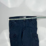 Carhartt Cargo Cargo Trousers - 34W 30L Blue Cotton