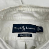Ralph Lauren Shirt - Large White Cotton