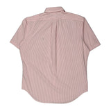 Ralph Lauren Striped Short Sleeve Shirt - Large Pink Cotton