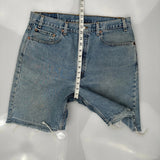 Levis Denim Shorts - 36W 9L Light Wash Cotton