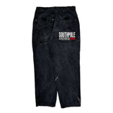 Southpole Graphic Jeans - 34W 30L Black Cotton