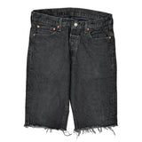 Levis Denim Shorts - 33W 10L Black Cotton