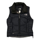 550 Fill The North Face Puffer Vest - XS Black Nylon