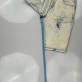 Switch Denim Shorts - 32W 11L Acid Wash Denim